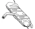 BOSAL Zadn tlumi vfuku ‐ BS 233-581
