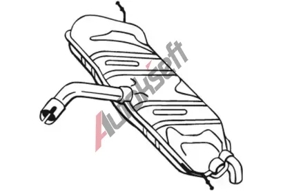 BOSAL Zadn tlumi vfuku BS 233-611, 233-611