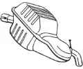 Zadn tlumi vfuku BOSAL ‐ BS 235-001