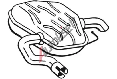 BOSAL Zadní tlumič výfuku BS 235-241, 235-241 BOSAL Zadní tlumič výfuku BS 235-241, 235-241