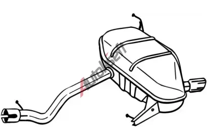 BOSAL Zadn� tlumi� v�fuku BS 247-195, 247-195