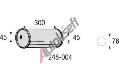 BOSAL Stedn tlumi vfuku - univerzln BS 248-004, 248-004