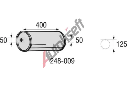 BOSAL Stedn tlumi vfuku - univerzln BS 248-009, 248-009