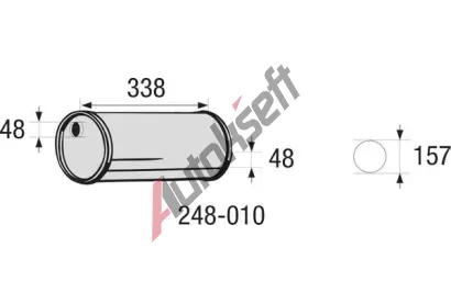 BOSAL Stedn tlumi vfuku - univerzln BS 248-010, 248-010