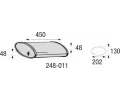Stedn tlumi vfuku BOSAL ‐ BS 248-011