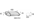 Stedn tlumi vfuku BOSAL ‐ BS 248-014