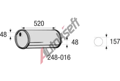 BOSAL Stedn tlumi vfuku - univerzln BS 248-016, 248-016