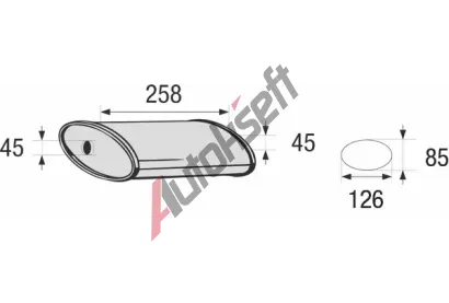 BOSAL Stedn tlumi vfuku BS 248-059, 248-059