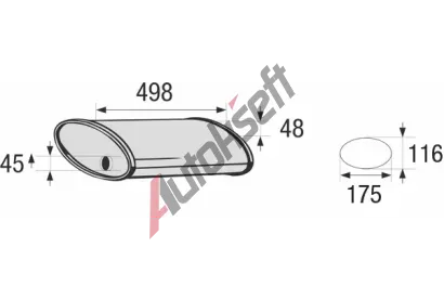 BOSAL Stedn tlumi vfuku BS 248-063, 248-063