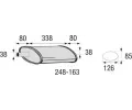 Stedn tlumi vfuku BOSAL ‐ BS 248-163