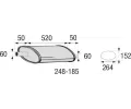 Stedn tlumi vfuku BOSAL ‐ BS 248-185