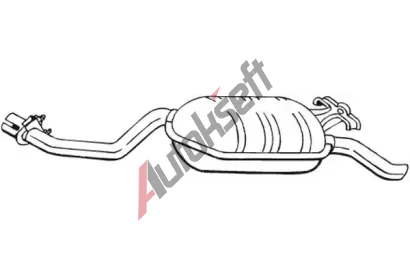 BOSAL Zadní tlumič výfuku BS 278-209, 278-209 BOSAL Zadní tlumič výfuku BS 278-209, 278-209