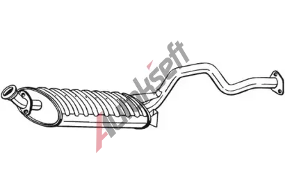 BOSAL Stedn tlumi vfuku BS 278-557, 278-557