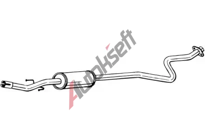 BOSAL Střední tlumič výfuku BS 279-181, 279-181 BOSAL Střední tlumič výfuku BS 279-181, 279-181