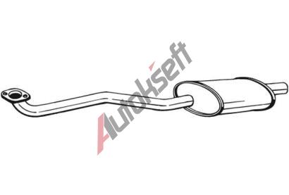 BOSAL Střední tlumič výfuku BS 279-195, 279-195  BOSAL Střední tlumič výfuku BS 279-195, 279-195