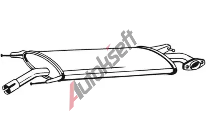 BOSAL Stedn tlumi vfuku BS 279-445, 279-445