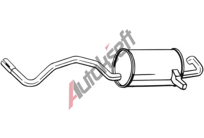 BOSAL Zadní tlumič výfuku BS 279-569, 279-569  BOSAL Zadní tlumič výfuku BS 279-569, 279-569