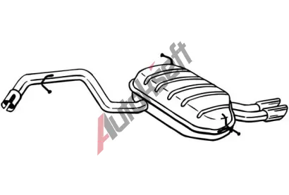 BOSAL Zadní tlumič výfuku BS 279-631, 279-631 BOSAL Zadní tlumič výfuku BS 279-631, 279-631