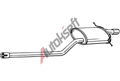 BOSAL Zadní tlumič výfuku BS 280-241, 280-241 BOSAL Zadní tlumič výfuku BS 280-241, 280-241