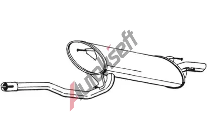 BOSAL Zadní tlumič výfuku BS 280-909, 280-909 BOSAL Zadní tlumič výfuku BS 280-909, 280-909