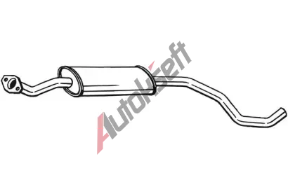 BOSAL Střední tlumič výfuku BS 281-579, 281-579 BOSAL Střední tlumič výfuku BS 281-579, 281-579
