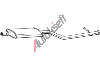 BOSAL Střední tlumič výfuku BS 282-337, 282-337 BOSAL Střední tlumič výfuku BS 282-337, 282-337