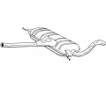 Stedn tlumi vfuku BOSAL ‐ BS 282-543