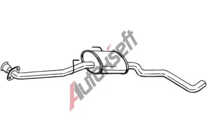 BOSAL Střední tlumič výfuku BS 283-189, 283-189 BOSAL Střední tlumič výfuku BS 283-189, 283-189
