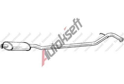 BOSAL Střední tlumič výfuku BS 283-217, 283-217 BOSAL Střední tlumič výfuku BS 283-217, 283-217