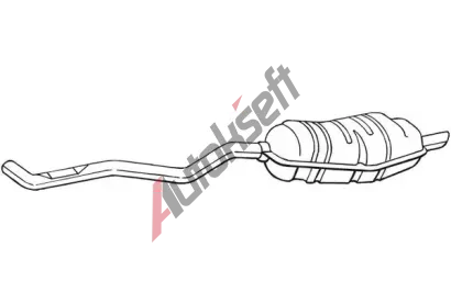 BOSAL Zadní tlumič výfuku BS 283-277, 283-277 BOSAL Zadní tlumič výfuku BS 283-277, 283-277