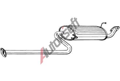 BOSAL Stedn tlumi vfuku BS 283-531, 283-531