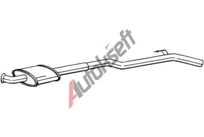 BOSAL Střední tlumič výfuku BS 283-551, 283-551 BOSAL Střední tlumič výfuku BS 283-551, 283-551