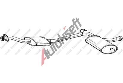 BOSAL Střední tlumič výfuku BS 284-087, 284-087 BOSAL Střední tlumič výfuku BS 284-087, 284-087