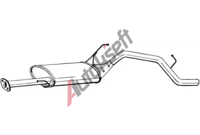 BOSAL Zadn� tlumi� v�fuku BS 284-147, 284-147