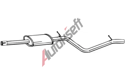 BOSAL Stedn tlumi vfuku BS 284-395, 284-395