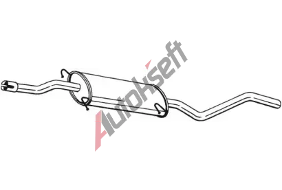 BOSAL Stedn tlumi vfuku BS 284-431, 284-431