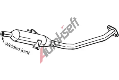 BOSAL Střední tlumič výfuku BS 284-573, 284-573 BOSAL Střední tlumič výfuku BS 284-573, 284-573