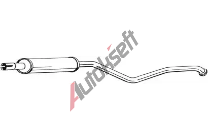 BOSAL Střední tlumič výfuku BS 284-605, 284-605  BOSAL Střední tlumič výfuku BS 284-605, 284-605