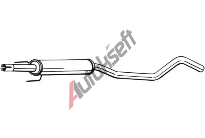 BOSAL Stedn tlumi vfuku BS 284-639, 284-639