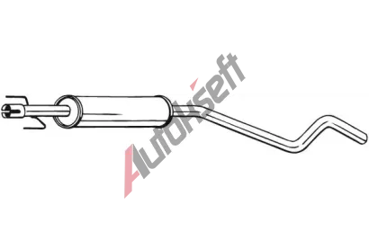 BOSAL Stedn tlumi vfuku BS 284-747, 284-747