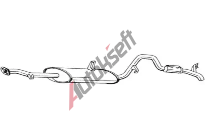 BOSAL Zadn� tlumi� v�fuku BS 285-131, 285-131