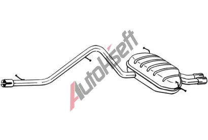 BOSAL Zadní tlumič výfuku BS 285-453, 285-453 BOSAL Zadní tlumič výfuku BS 285-453, 285-453