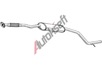BOSAL Stedn tlumi vfuku BS 285-795, 285-795