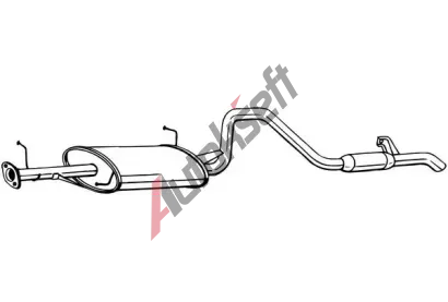 BOSAL Zadní tlumič výfuku BS 286-059, 286-059  BOSAL Zadní tlumič výfuku BS 286-059, 286-059