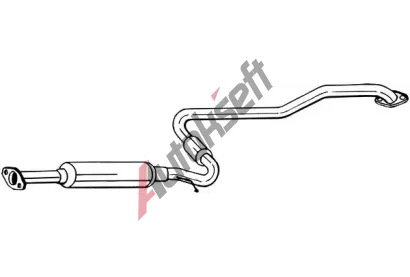 BOSAL Střední tlumič výfuku BS 286-133, 286-133 BOSAL Střední tlumič výfuku BS 286-133, 286-133
