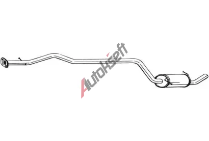 BOSAL Střední tlumič výfuku BS 286-247, 286-247 BOSAL Střední tlumič výfuku BS 286-247, 286-247