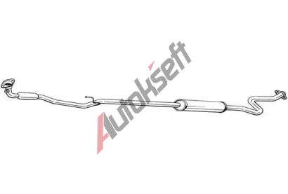 BOSAL Střední tlumič výfuku BS 286-265, 286-265 BOSAL Střední tlumič výfuku BS 286-265, 286-265