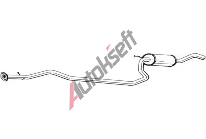 BOSAL Stedn tlumi vfuku BS 286-323, 286-323