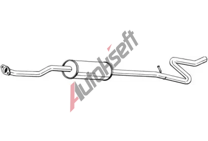 BOSAL Stedn tlumi vfuku BS 286-493, 286-493