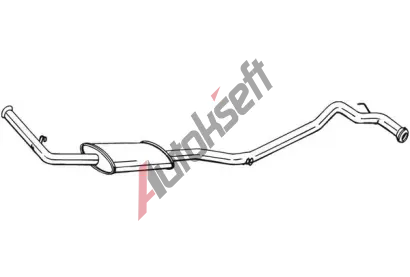 BOSAL Střední tlumič výfuku BS 287-313, 287-313 BOSAL Střední tlumič výfuku BS 287-313, 287-313